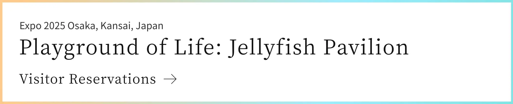 Playground of Life: Jellyfish Pavilion Make a Rservation Here